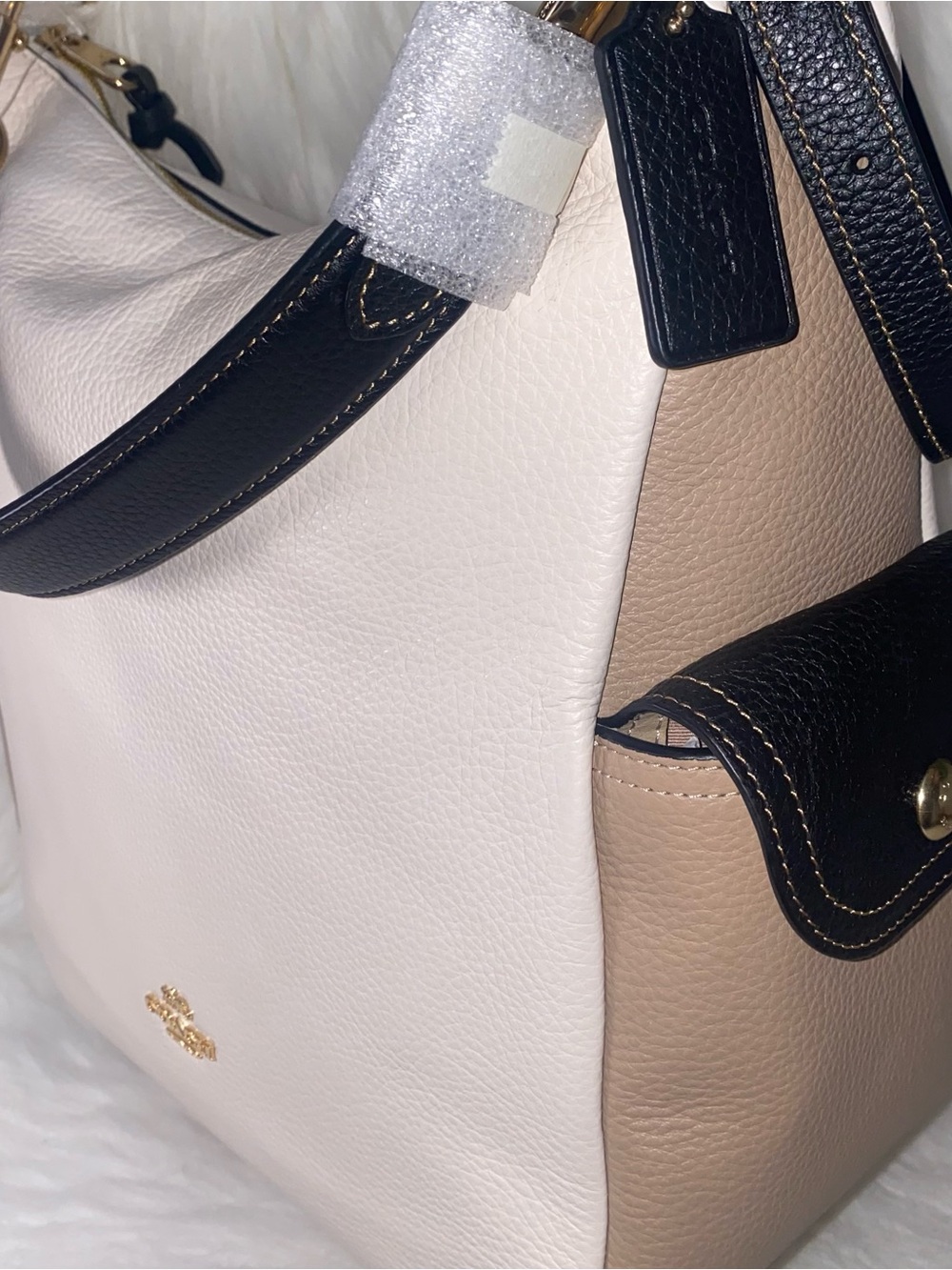 Coach leather purse Pennie Shoulder Bag In Colorblock New - Picture 14 of 14